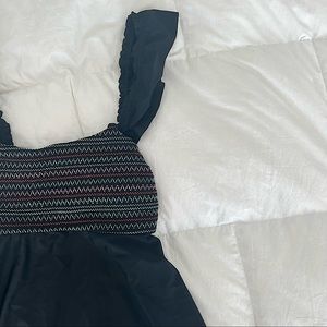 Black Ruffle Tankini Top